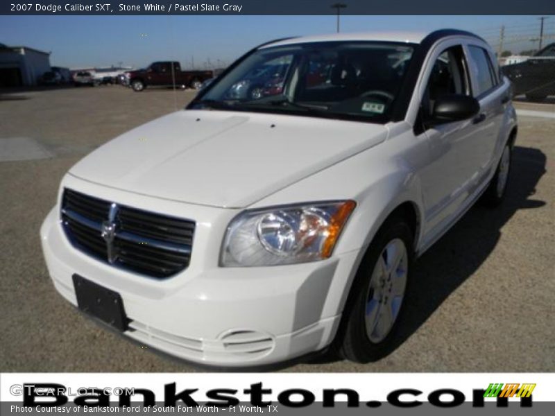Stone White / Pastel Slate Gray 2007 Dodge Caliber SXT