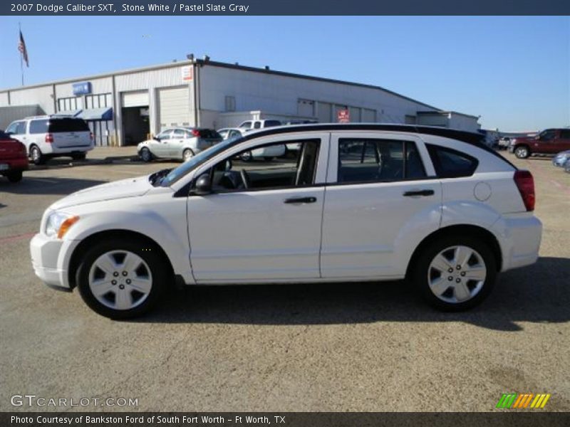 Stone White / Pastel Slate Gray 2007 Dodge Caliber SXT