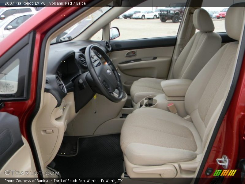Volcanic Red / Beige 2007 Kia Rondo EX V6