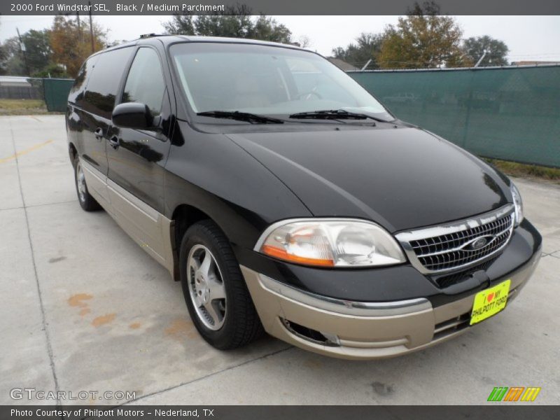 Black / Medium Parchment 2000 Ford Windstar SEL