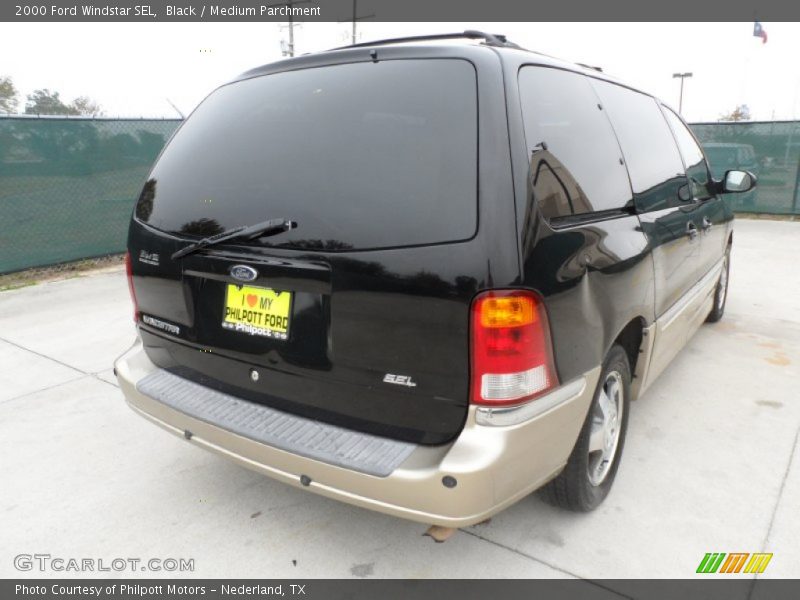 Black / Medium Parchment 2000 Ford Windstar SEL