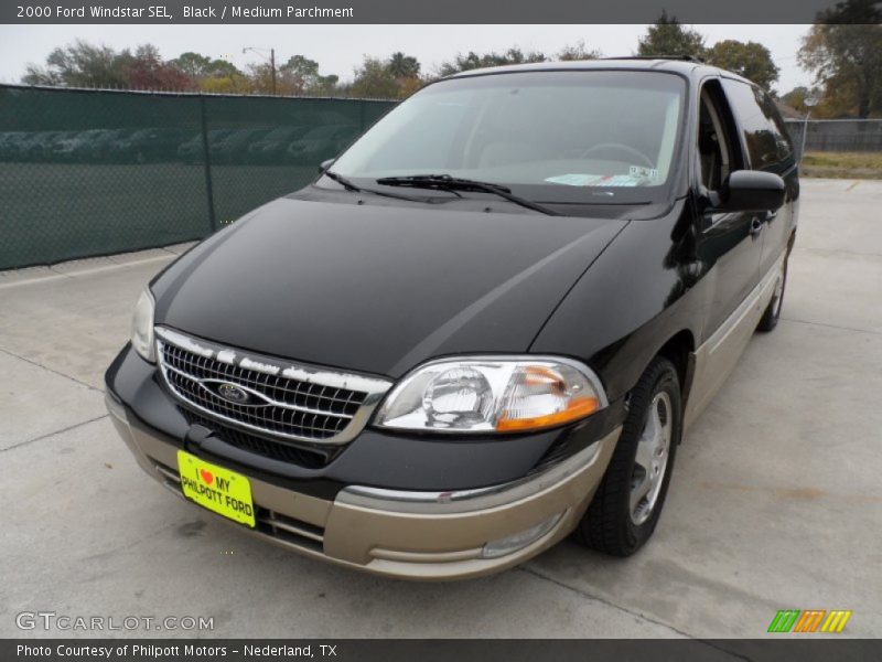 Black / Medium Parchment 2000 Ford Windstar SEL