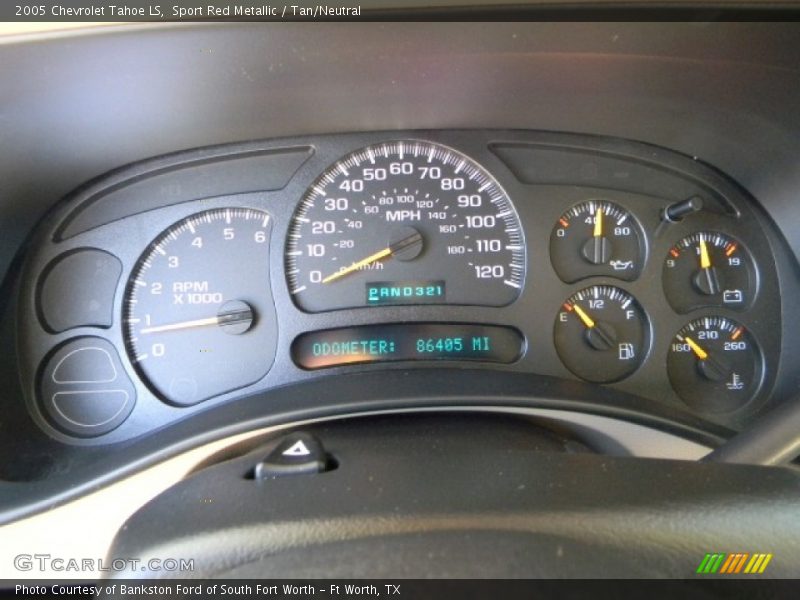 Sport Red Metallic / Tan/Neutral 2005 Chevrolet Tahoe LS