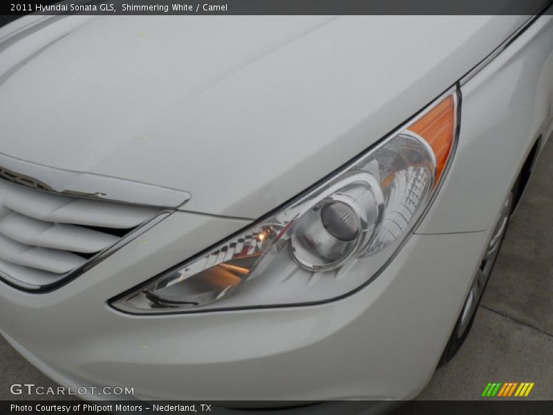 Shimmering White / Camel 2011 Hyundai Sonata GLS