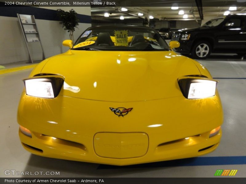 Millenium Yellow / Black 2004 Chevrolet Corvette Convertible