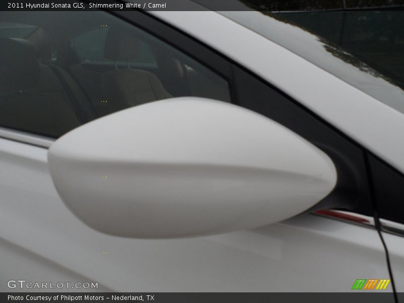 Shimmering White / Camel 2011 Hyundai Sonata GLS