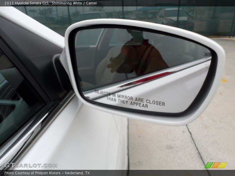 Shimmering White / Camel 2011 Hyundai Sonata GLS