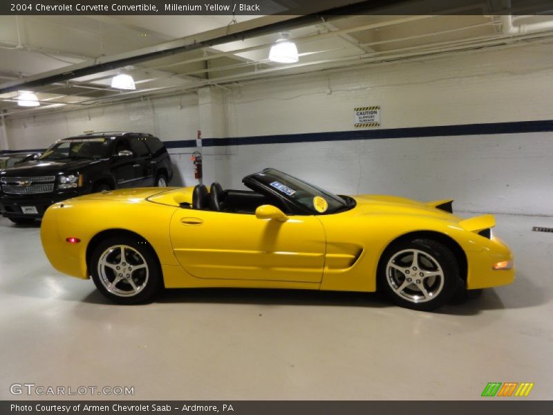 Millenium Yellow / Black 2004 Chevrolet Corvette Convertible