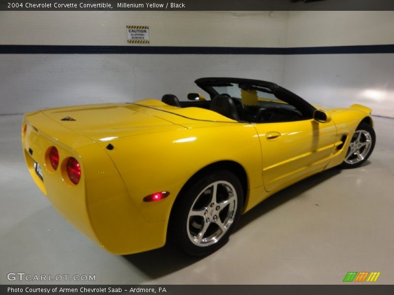 Millenium Yellow / Black 2004 Chevrolet Corvette Convertible