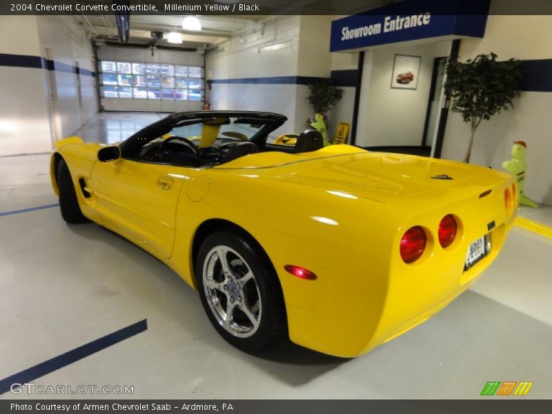 Millenium Yellow / Black 2004 Chevrolet Corvette Convertible