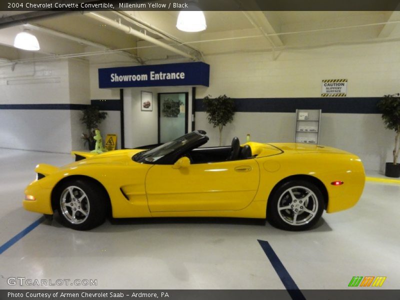 Millenium Yellow / Black 2004 Chevrolet Corvette Convertible