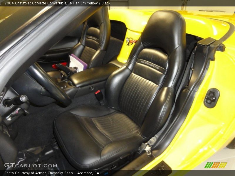 Millenium Yellow / Black 2004 Chevrolet Corvette Convertible