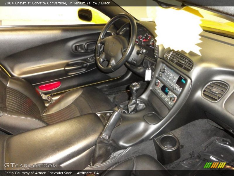 Millenium Yellow / Black 2004 Chevrolet Corvette Convertible