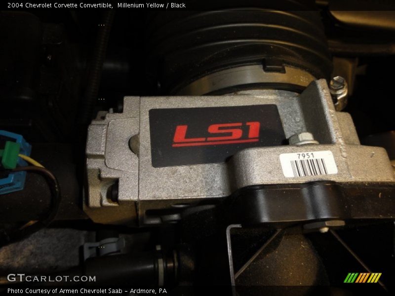 Millenium Yellow / Black 2004 Chevrolet Corvette Convertible