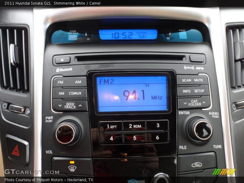 Controls of 2011 Sonata GLS