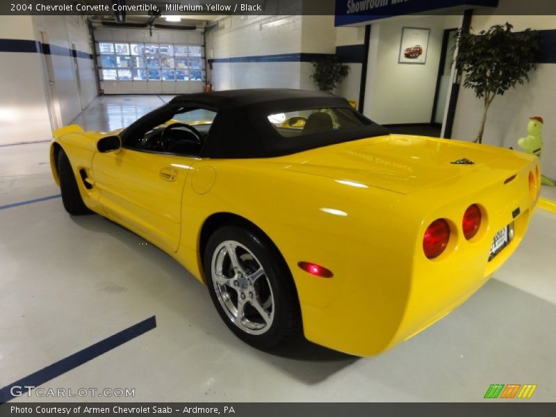 Millenium Yellow / Black 2004 Chevrolet Corvette Convertible