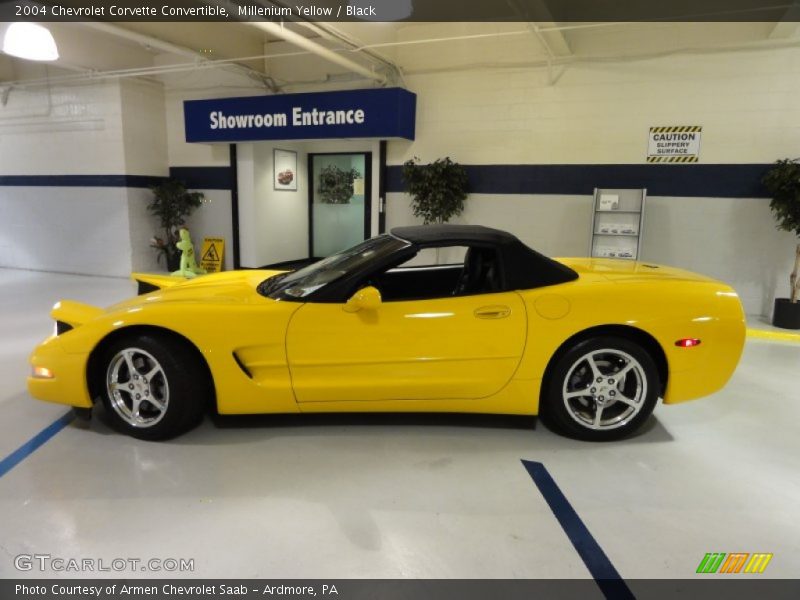 Millenium Yellow / Black 2004 Chevrolet Corvette Convertible