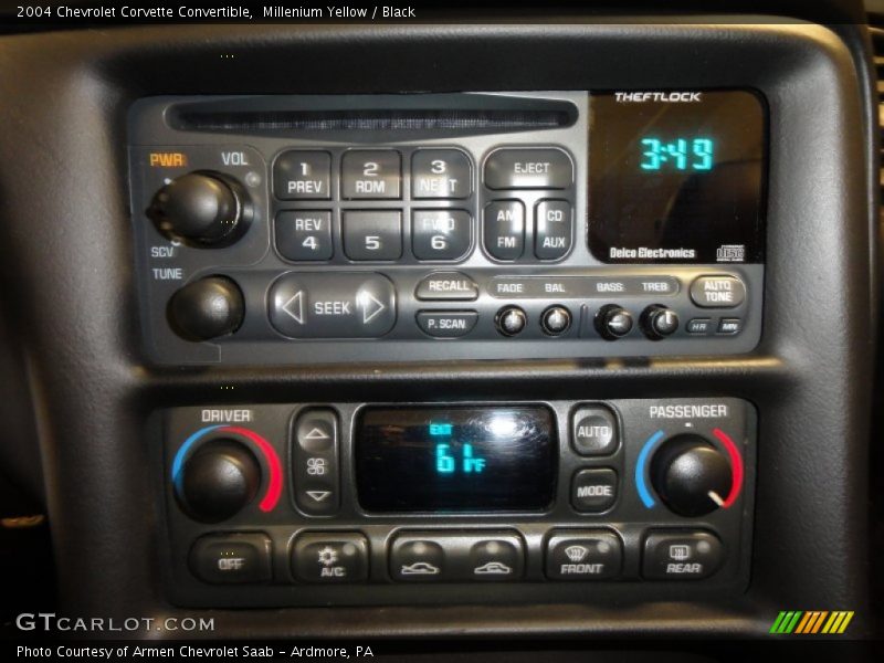 Millenium Yellow / Black 2004 Chevrolet Corvette Convertible