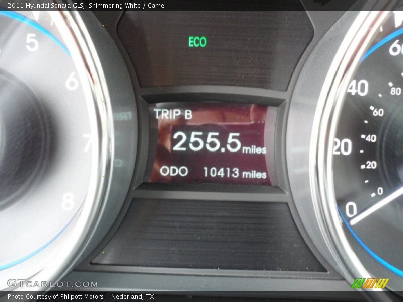 Shimmering White / Camel 2011 Hyundai Sonata GLS