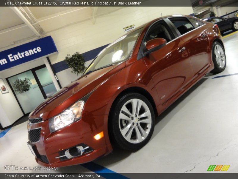 Crystal Red Metallic Tintcoat / Jet Black Leather 2011 Chevrolet Cruze LTZ/RS