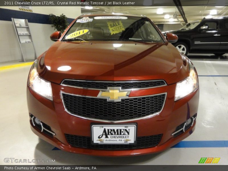 Crystal Red Metallic Tintcoat / Jet Black Leather 2011 Chevrolet Cruze LTZ/RS