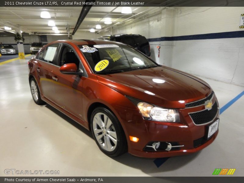 Crystal Red Metallic Tintcoat / Jet Black Leather 2011 Chevrolet Cruze LTZ/RS