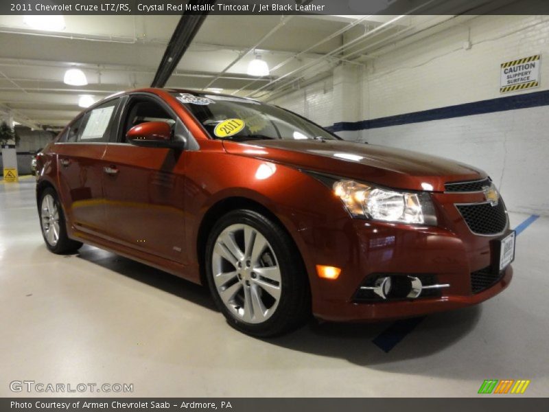 Crystal Red Metallic Tintcoat / Jet Black Leather 2011 Chevrolet Cruze LTZ/RS