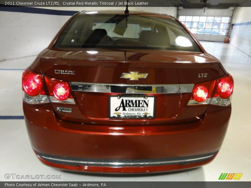 Crystal Red Metallic Tintcoat / Jet Black Leather 2011 Chevrolet Cruze LTZ/RS