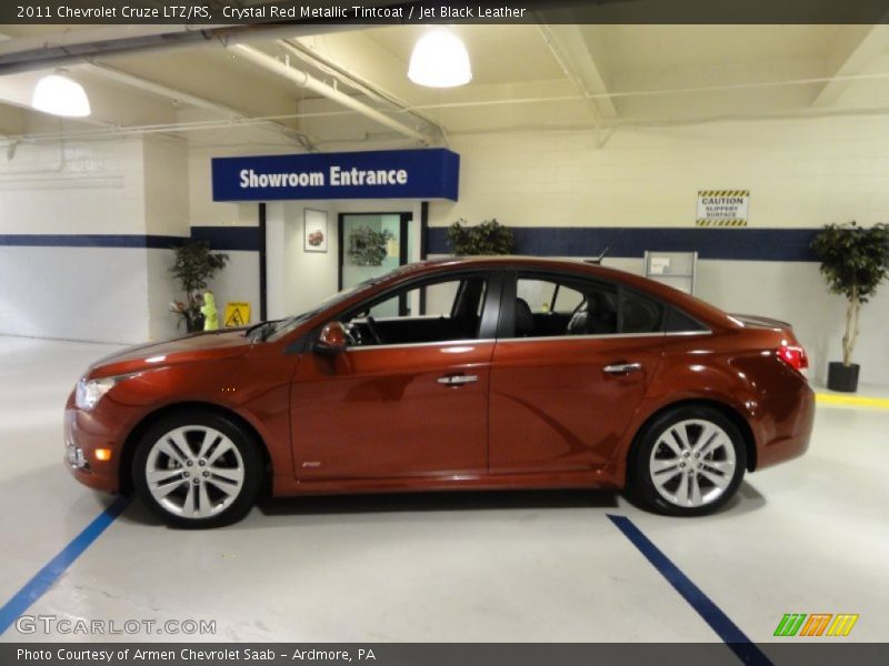 Crystal Red Metallic Tintcoat / Jet Black Leather 2011 Chevrolet Cruze LTZ/RS