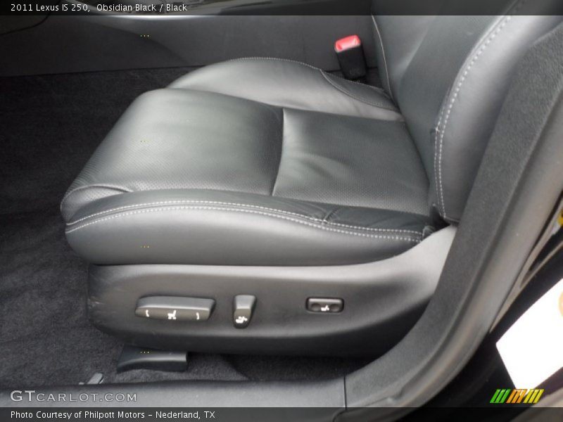 Obsidian Black / Black 2011 Lexus IS 250