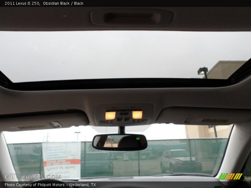 Obsidian Black / Black 2011 Lexus IS 250