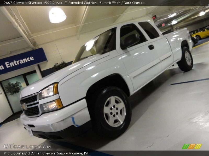 Summit White / Dark Charcoal 2007 Chevrolet Silverado 1500 Classic LT Extended Cab 4x4