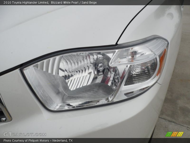 Blizzard White Pearl / Sand Beige 2010 Toyota Highlander Limited