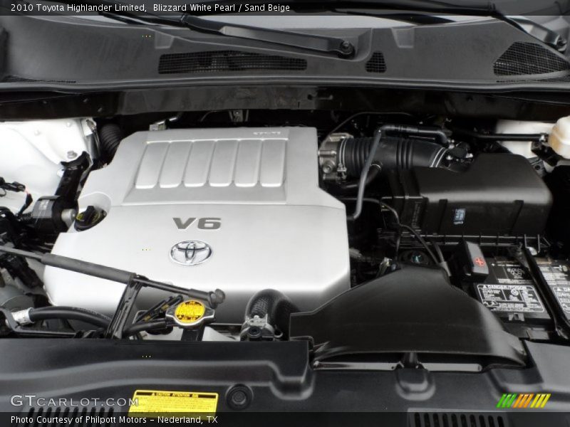 Blizzard White Pearl / Sand Beige 2010 Toyota Highlander Limited