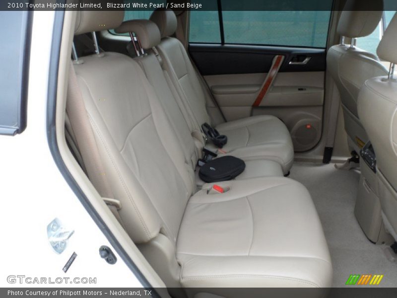 Blizzard White Pearl / Sand Beige 2010 Toyota Highlander Limited