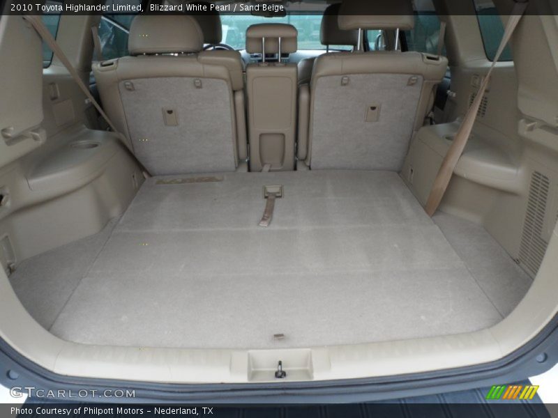 Blizzard White Pearl / Sand Beige 2010 Toyota Highlander Limited