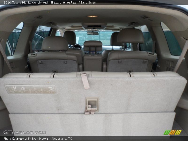 Blizzard White Pearl / Sand Beige 2010 Toyota Highlander Limited