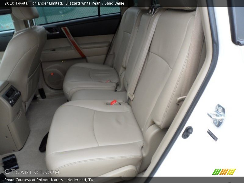 Blizzard White Pearl / Sand Beige 2010 Toyota Highlander Limited