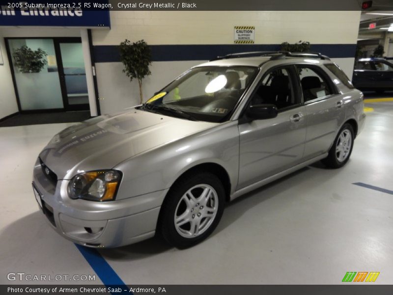 Crystal Grey Metallic / Black 2005 Subaru Impreza 2.5 RS Wagon