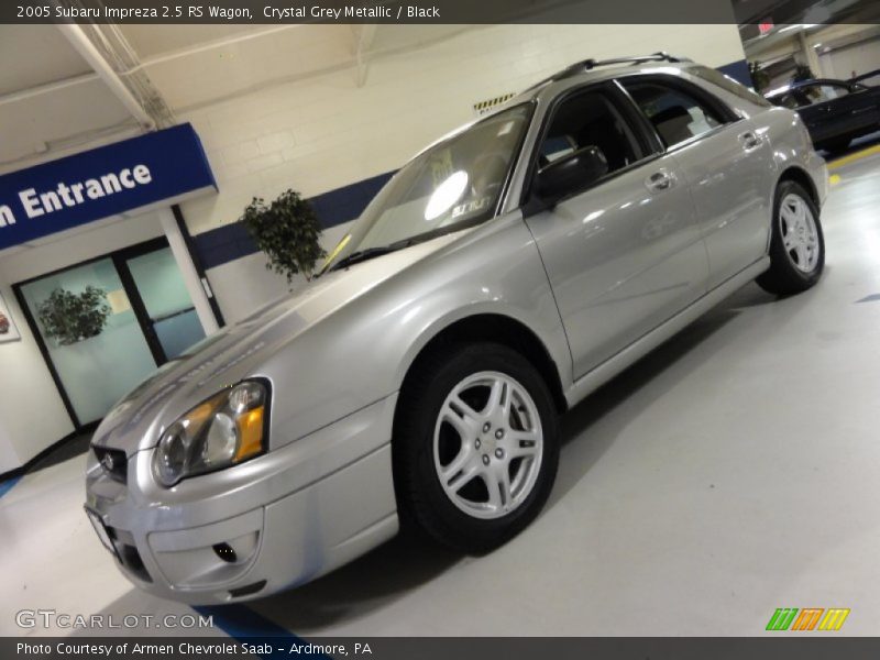 Crystal Grey Metallic / Black 2005 Subaru Impreza 2.5 RS Wagon