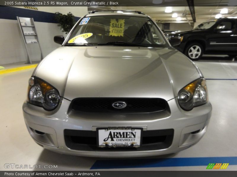 Crystal Grey Metallic / Black 2005 Subaru Impreza 2.5 RS Wagon