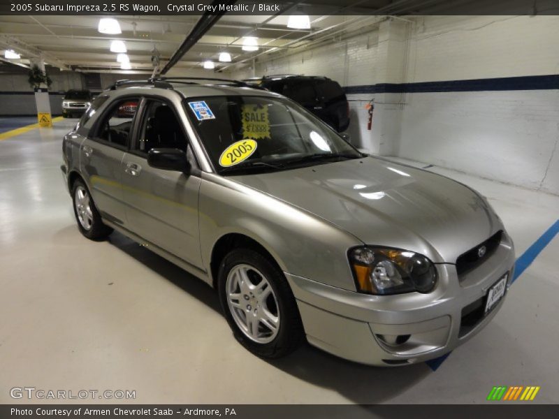 Crystal Grey Metallic / Black 2005 Subaru Impreza 2.5 RS Wagon