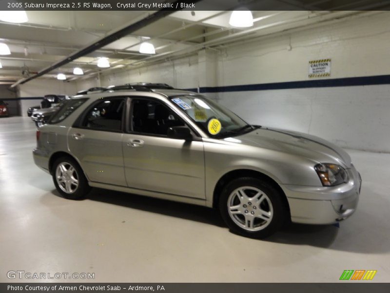 Crystal Grey Metallic / Black 2005 Subaru Impreza 2.5 RS Wagon