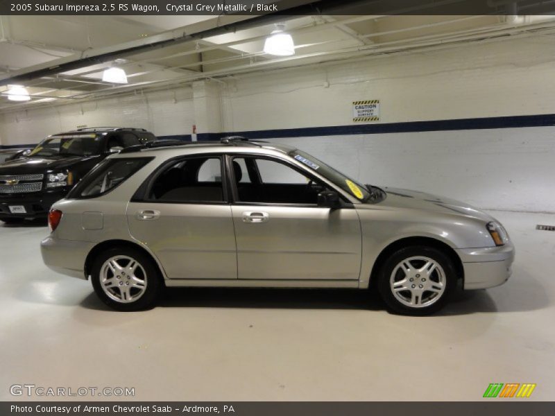 Crystal Grey Metallic / Black 2005 Subaru Impreza 2.5 RS Wagon
