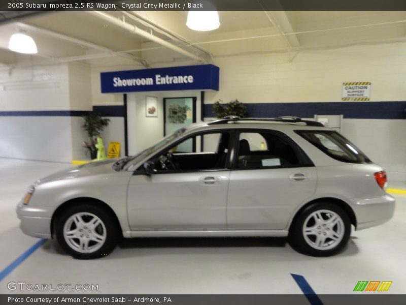 Crystal Grey Metallic / Black 2005 Subaru Impreza 2.5 RS Wagon