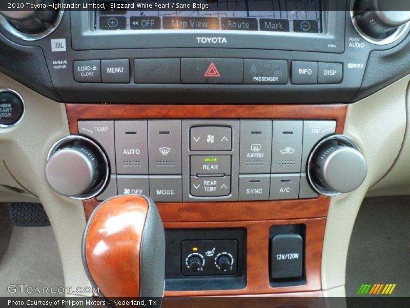 Blizzard White Pearl / Sand Beige 2010 Toyota Highlander Limited