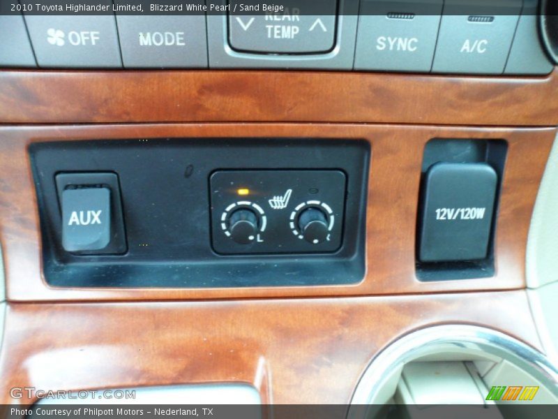 Blizzard White Pearl / Sand Beige 2010 Toyota Highlander Limited