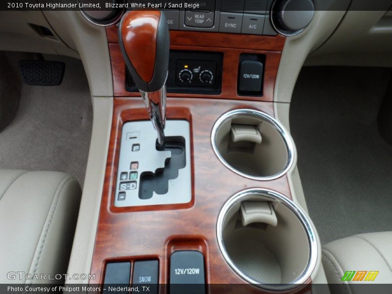 Blizzard White Pearl / Sand Beige 2010 Toyota Highlander Limited