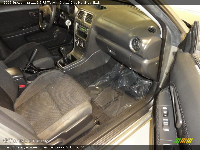 Crystal Grey Metallic / Black 2005 Subaru Impreza 2.5 RS Wagon