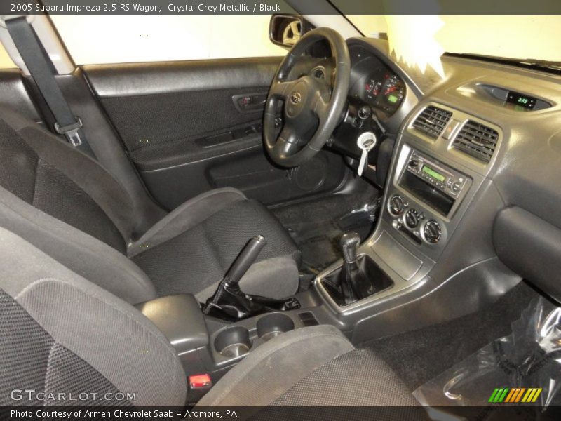 Crystal Grey Metallic / Black 2005 Subaru Impreza 2.5 RS Wagon